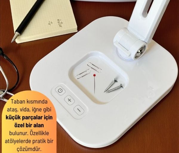 Flexi Masaüstü Büyüteç | Ayarlanabilir Kademeli Led Aydınlatmalı