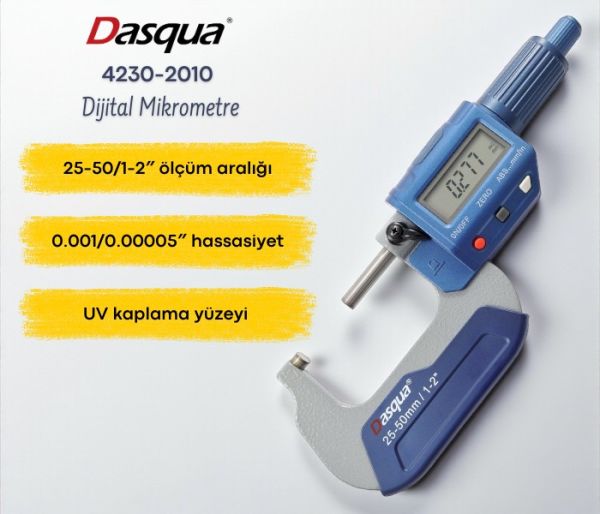 Dasqua 4230-2010 Dijital Dış Çap Mikrometresi