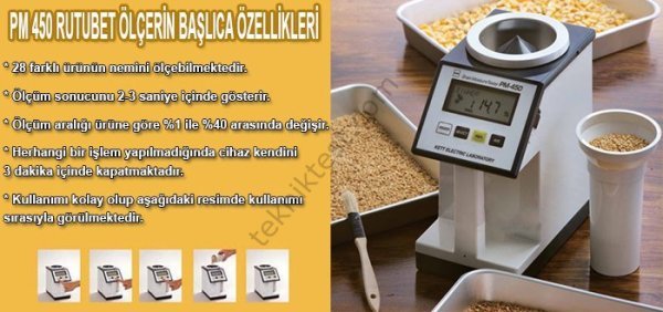 Kett PM 450 Tahıl Nem Ölçüm Cihazı