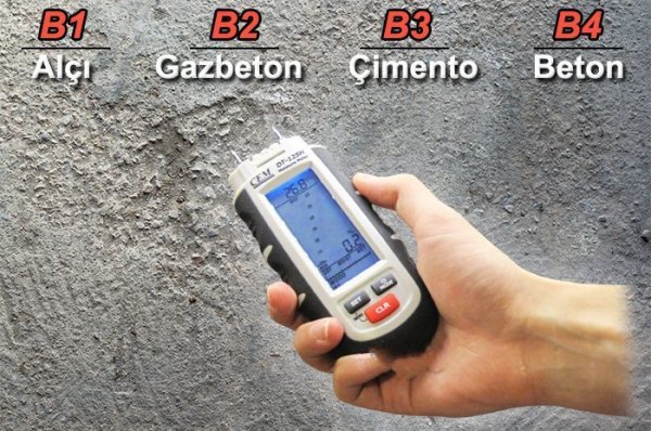 Cem DT-125H Yapı Nemi Ölçer ( Ahşap, Beton ve Zemin Nem Ölçer)