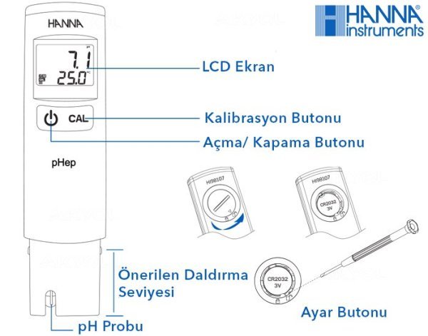 Hanna HI98107 Ph Metre