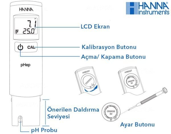 Hanna HI98107 Ph Metre