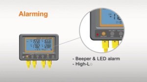 AZ 88598 K Tip Sıcaklık Kayıt Cihazı 4 Kanallı Datalogger