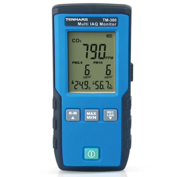 Tenmars TM-380 Çoklu IAQ İzleme Cihazı | Partikül, Karbondioksit, Sıcaklık, Nem