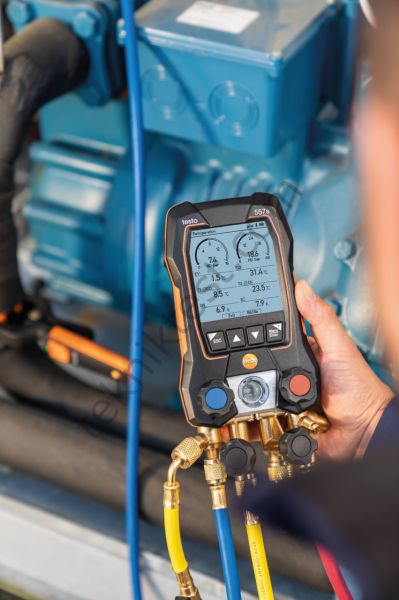 Testo 557S Akıllı Dijital Manifold Seti '4 Yollu Valf'