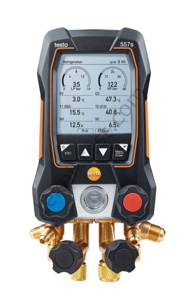 Testo 557S Akıllı Dijital Manifold Seti '4 Yollu Valf'