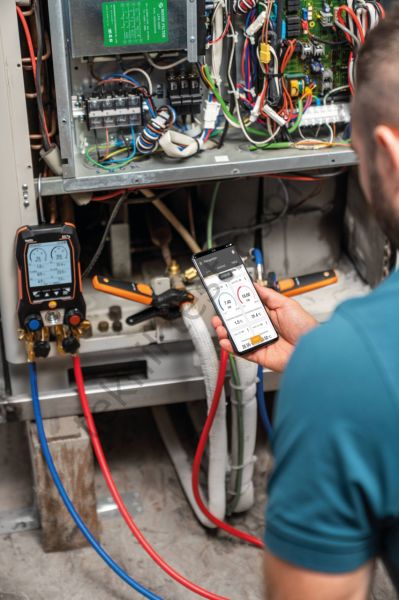 Testo 557S Akıllı Dijital Manifold Seti '4 Yollu Valf'