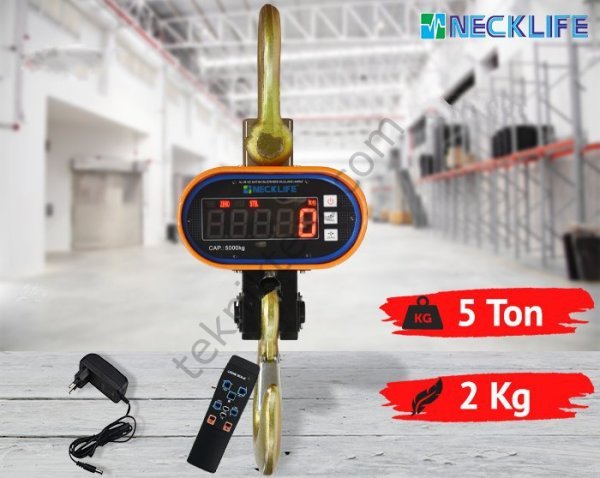 OCS-K Dijital Vinç Baskülü - Hassasiyet: 2 Kg. Max: 5 Ton
