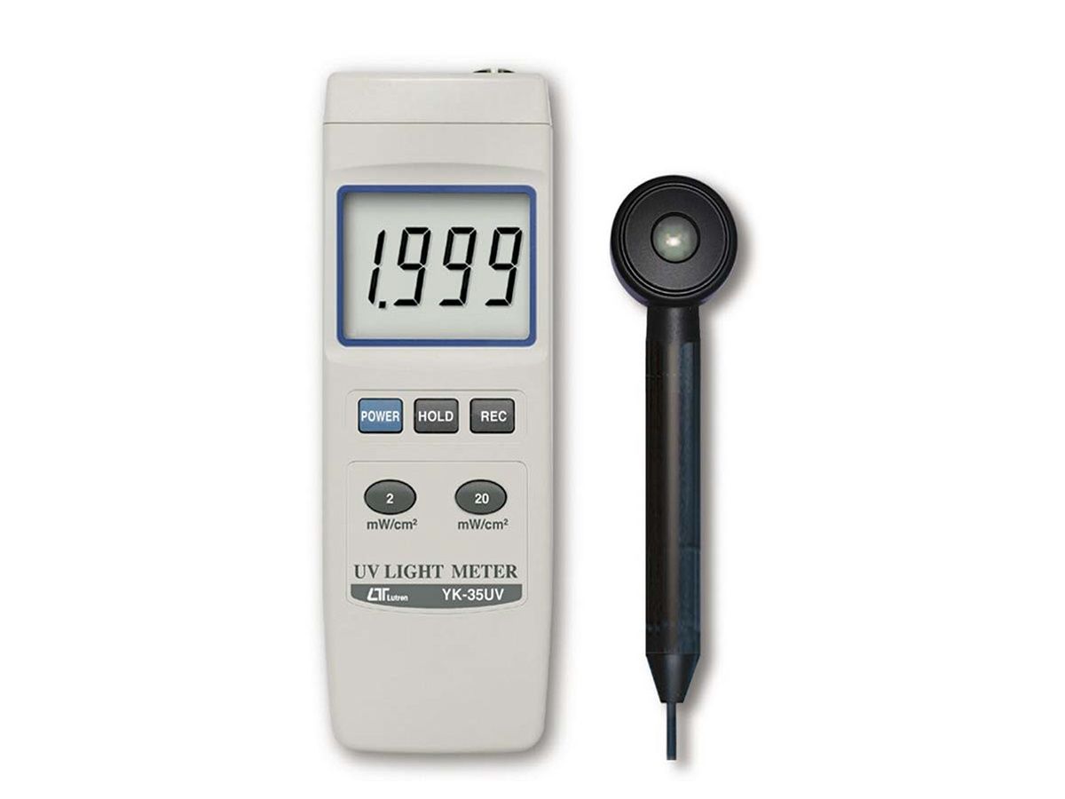 YK-35UV Lutron UV Light Meter, UVA & UVB, Large LCD, Hold