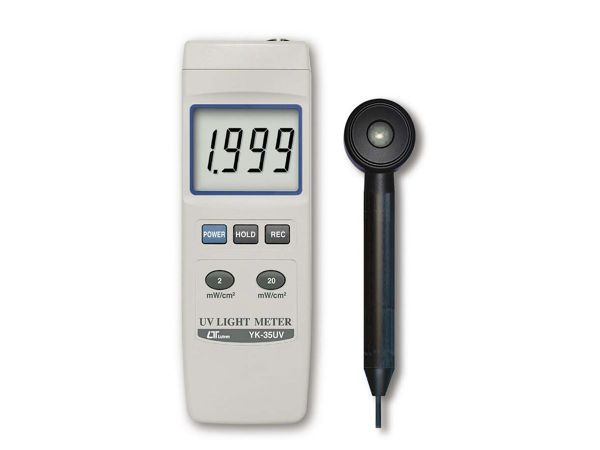 YK-35UV Lutron UV Light Meter, UVA & UVB, Large LCD, Hold
