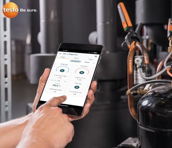 Testo 115i Akıllı Telefon İle Yönetilebilen Kıskaçlı Termometre