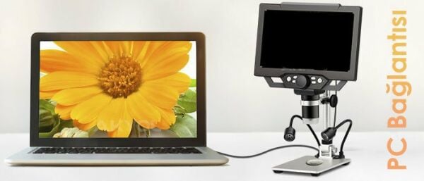 G1600 Plus+ Renkli Ekranlı Dijital Mikroskop 1600X