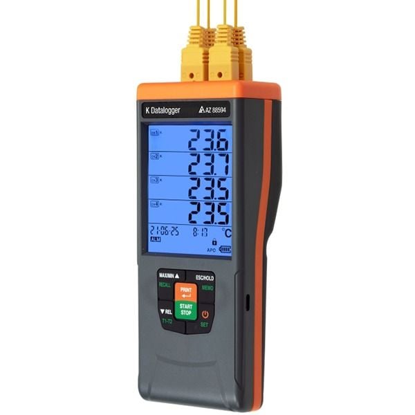 AZ 88594 GLP 4 Kanallı K Tipi Termokupl Veri Kaydedici