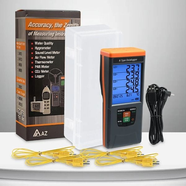 AZ 88594 GLP 4 Kanallı K Tipi Termokupl Veri Kaydedici