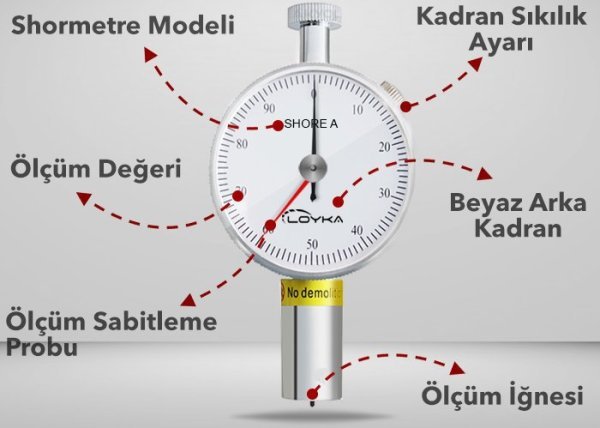 LX-A-2 Shore A Çift İğneli Sertlik Ölçüm Cihazı (Yumuşak Malzeme İçin)