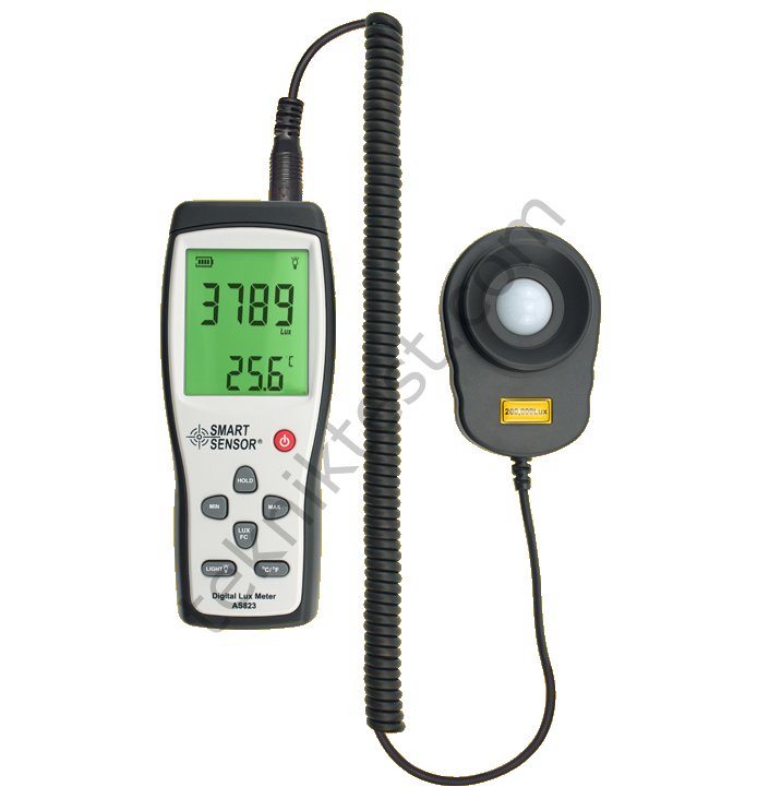 Smart Sensor AS 823 Spiral Kablolu Lüksmetre Işık Ölçer