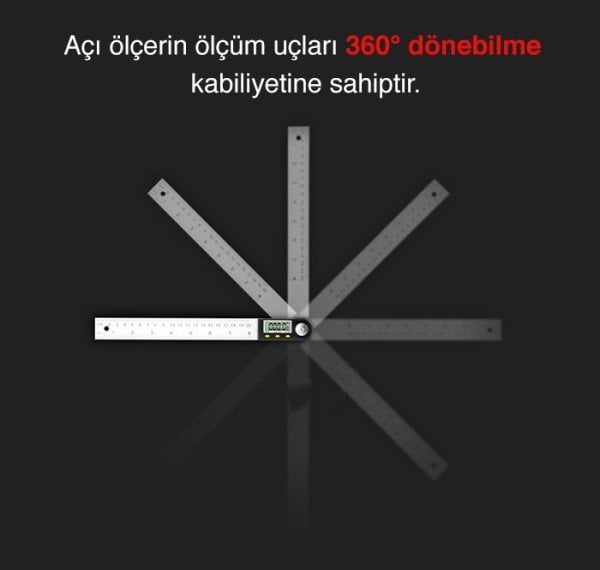 LOYKA 5422-200 Dijital Açı Ölçer 20CM