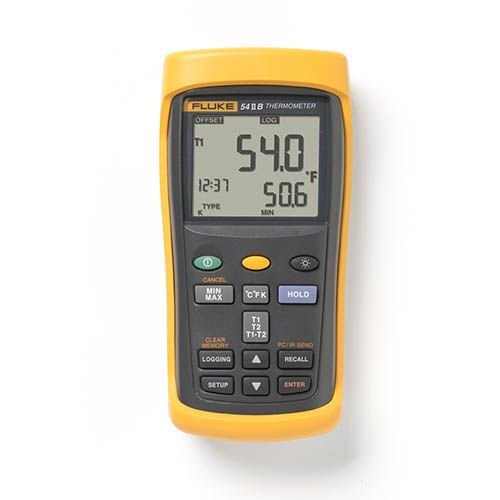 Fluke 54-II B Tek Girişli Dijital Termometre 50 Hz