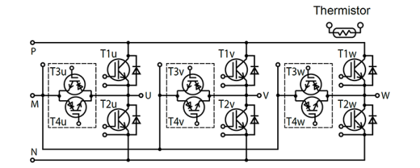 Fuji Electric 12MBI50VN-120-50 igbt Modül