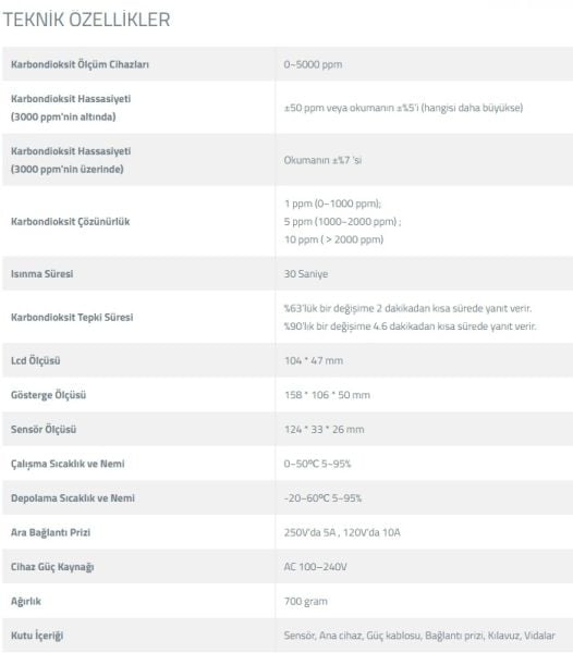 AZ 7530 Sera ve Ortam Karbondioksit Kontrol Cihazı