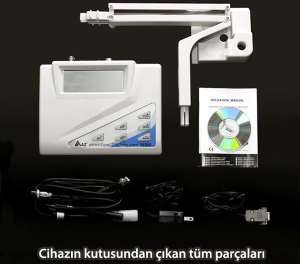 AZ 86505 PH / MV / İletkenlik / TDS / Tuzluluk / Ölçer