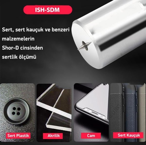 İnsize ISH-SDM Shore D Sertlik Ölçer (Sert Kauçuk)