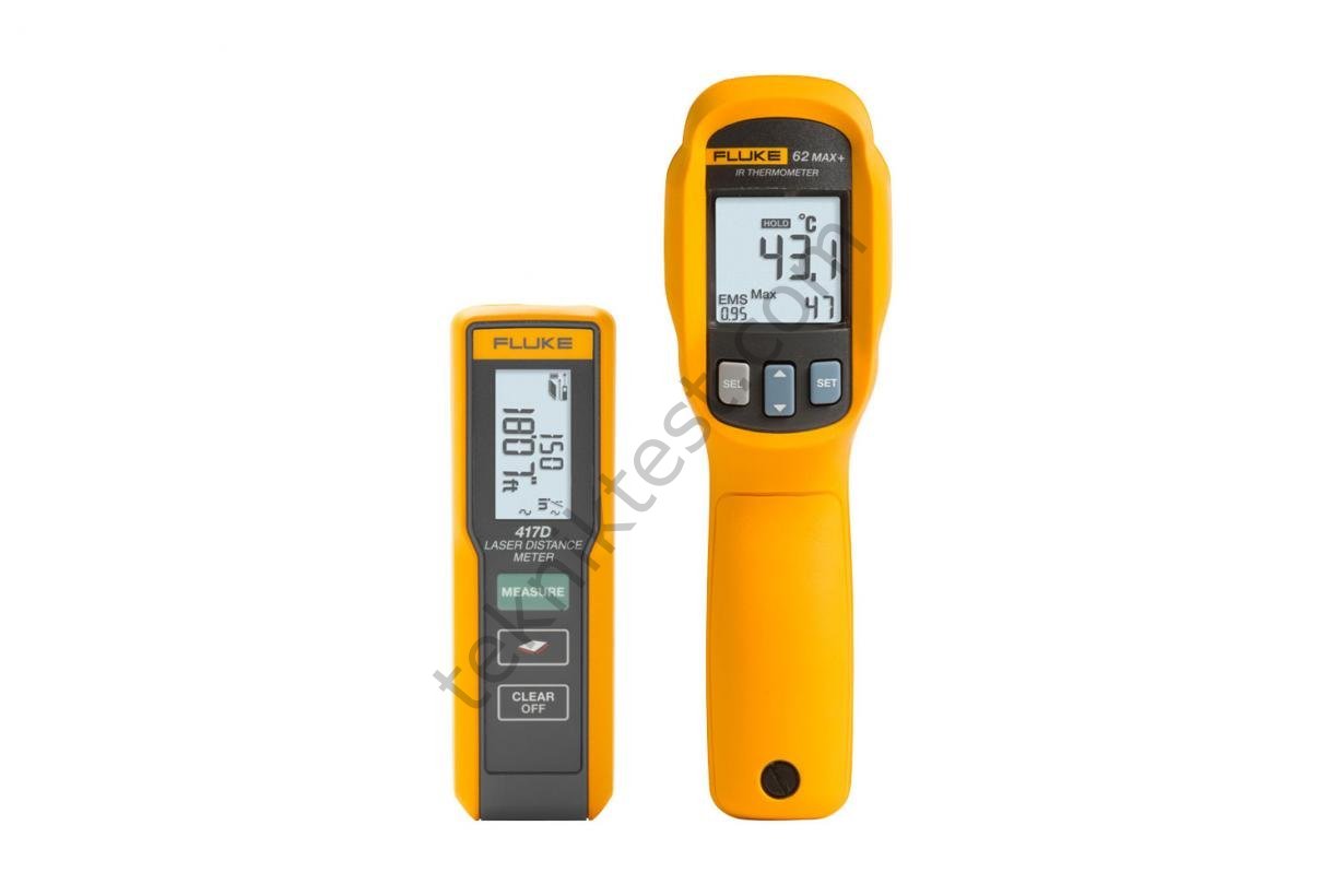 Fluke 417D Lazer Mesafe Ölçer / 62 MAX+ IR Termometre Kiti