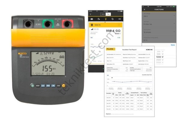 FLUKE 1555 FC KIT İzolasyon Test Cihazı Seti