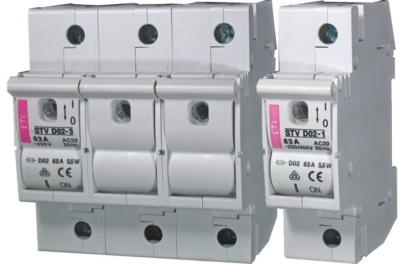 Eti STV D02 2p 63A/400V komplet