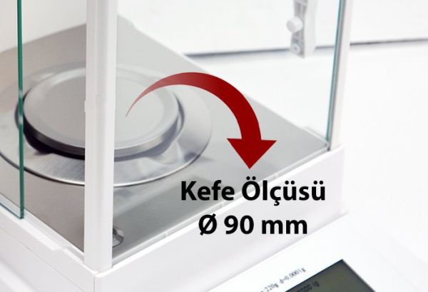 WSA-224 Analitik Terazi - Hassasiyet: 0,0001 gr. Max: 220 gr.