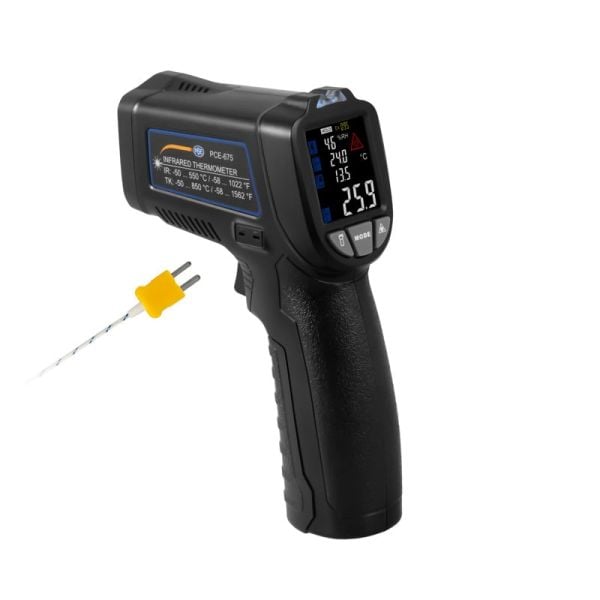 PCE-675 İnfrared Ve K tipi Problu Termo-Higrometre (-50 ... 550 °C )  (13:1 )