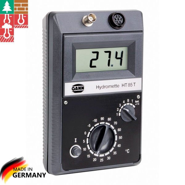 Gann HYDROMETTE HT 85 T Ahşap Ve Yapı Nemi Ölçüm Cihazı ( Ahşap nemi: %4 ila %100 ,  yapı nemi: 0 ila 80 Dijit - 0.5 to 25 wt.-%  - 0.3 to 12 CM-%