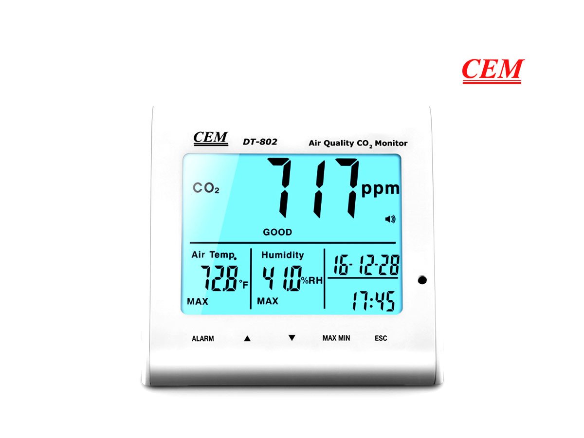CEM DT-802 İç Hava Kalitesi Ölçüm Cihazı, Karbondioksit Ölçer