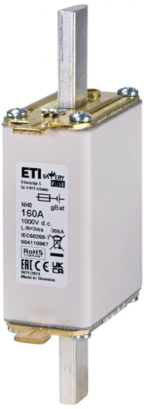 Eti NH0 gBat 160A/1000V DC