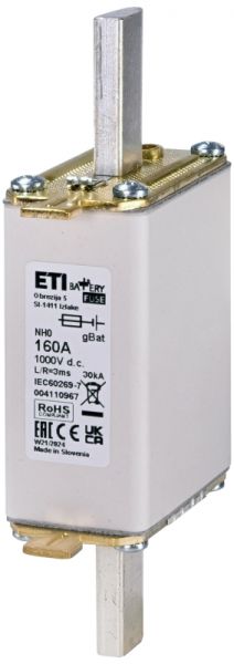 Eti NH0 gBat 160A/1000V DC