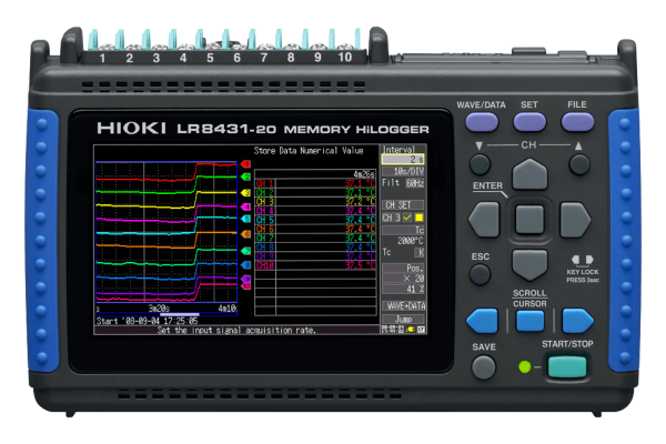 Hioki LR8431 10 Kanal Datalogger