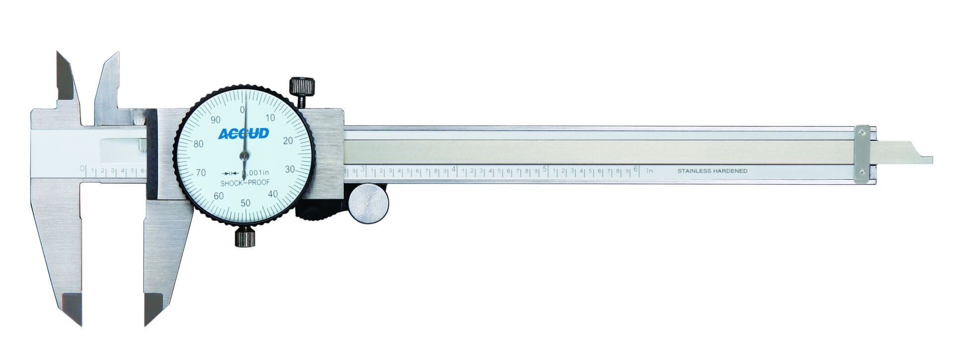 ACCUD 101-008-21I İnç Saatli Kumpas 101 Serisi 0-8inç