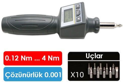 Loyka ANS-R-8 Dijital Torklu Tornavida Seti 8Nm