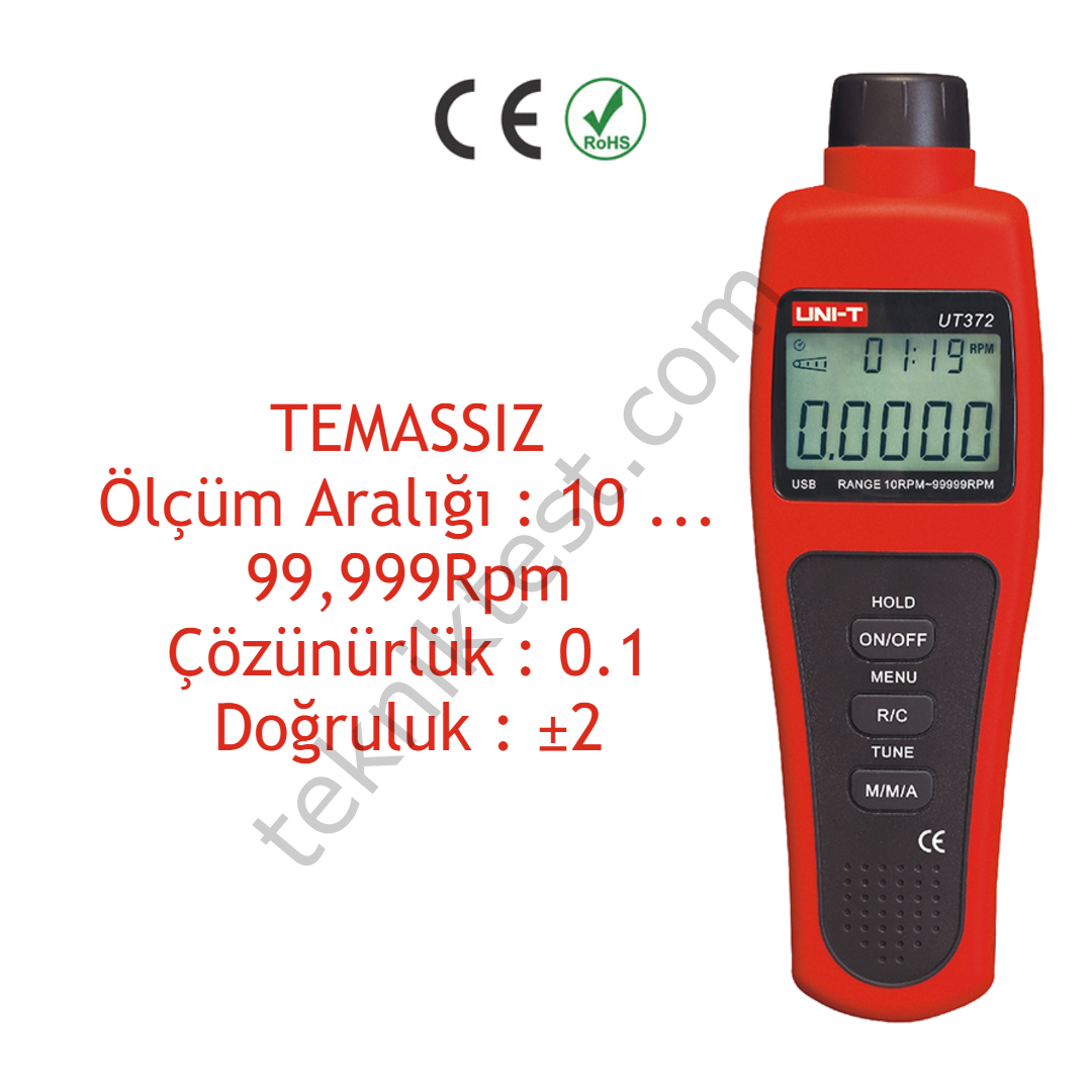 Uni-t UT372 Optik Takometre