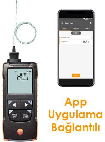 Testo 925 Tek Kanallı K Tipi Prob Okuyucu Termometre