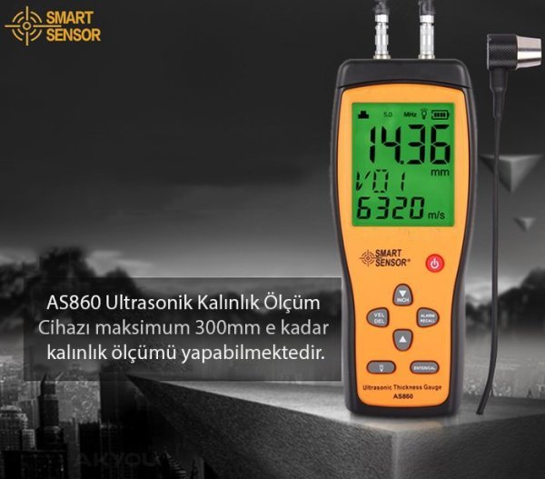 Smart Sensor AS 860 Ultrasonik Kalınlık Ölçer