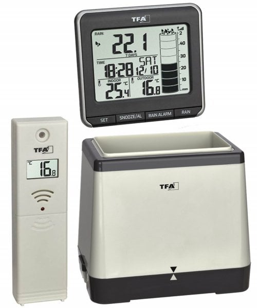 TFA 47.3004 ´RAINMAN´ Yağmur Miktarı Ölçer, İç-Dış Sıcaklık Ölçer