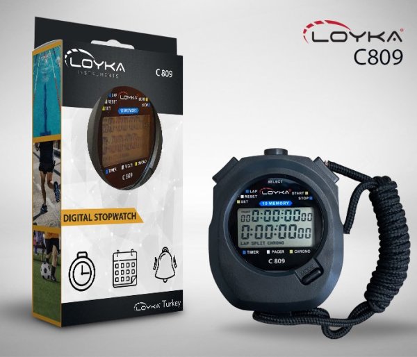 Loyka C809 Dijital El Tipi Profesyonel Kronometre