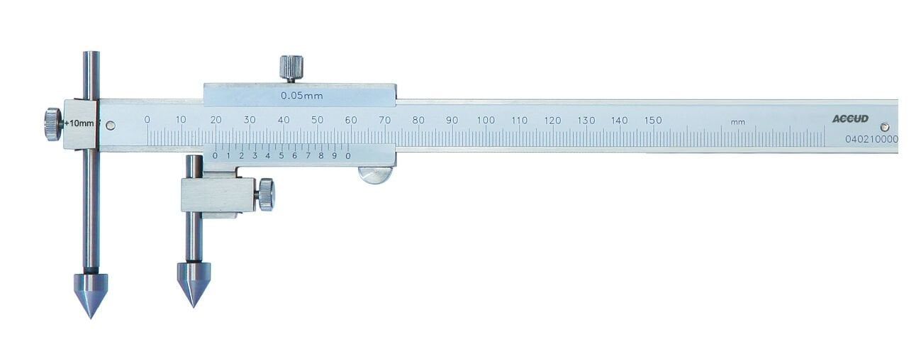 ACCUD 161-012-13 Mekanik Merkez Mesafesi Ölçüm Kumpası 161 Serisi 0.05mm - 0-300mm