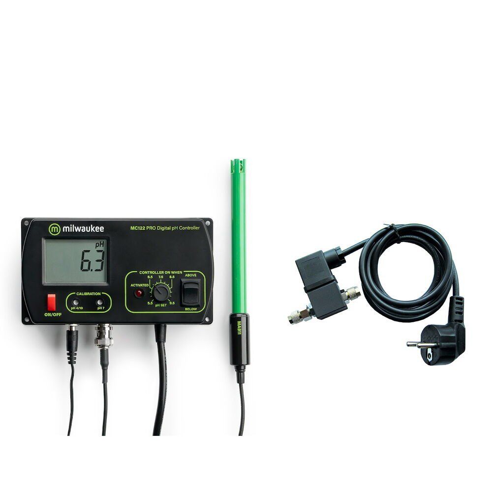 Milwaukee MC122 pH Ölçer - Selenoid Valfi Dahil - pH Metre Monitör