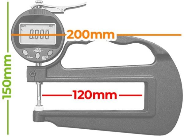 5331-10 Geniş Ağızlı Kalınlık Komparatörü (0.001 MM-120 MM)