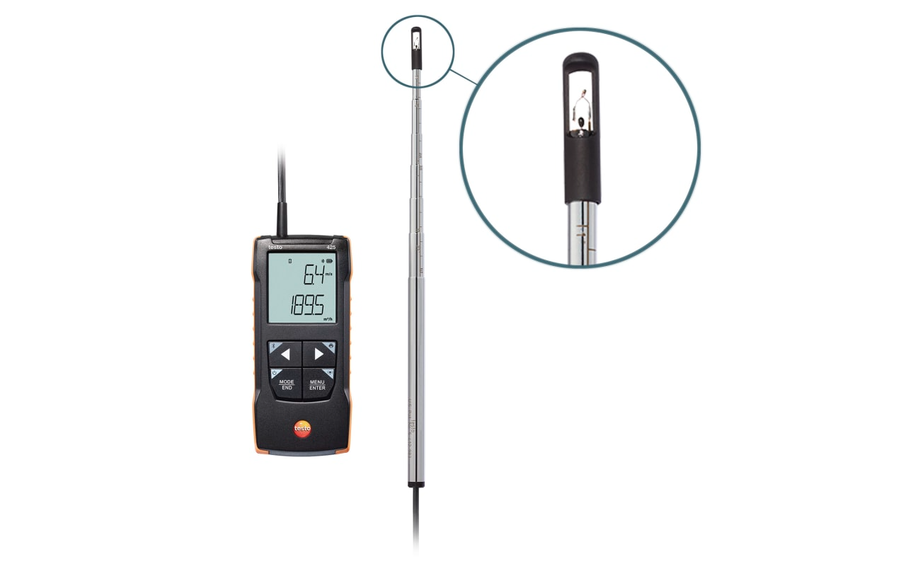 Testo 425 Termal akış hızı problu anemometre
