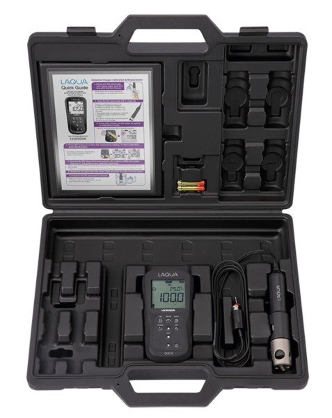 LAQUA-DO220-K Taşıma çantasında DO220 Çözünmüş Oksijen el tipi ölçüm cihazı, 9552-20D Galvanik DO probu, 2m kablo