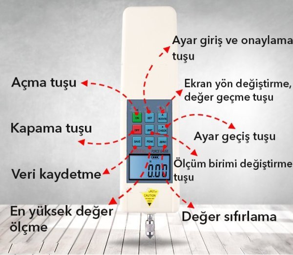 Loyka HF 500 Elektronik Dijital Dinamometre