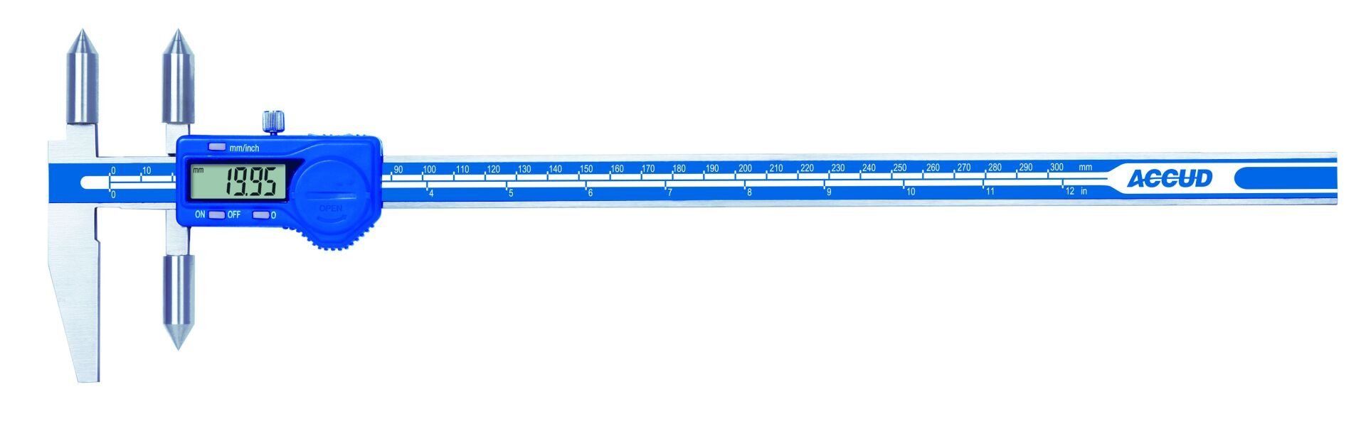 ACCUD 148-012-11 Dijital Kenar-Delik Merkez Mesafesi Ölçüm Kumpası 148 Serisi